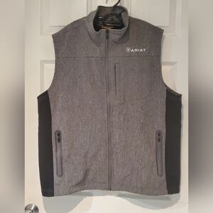 Ariat Charcoal Gray & Black Softshell Vest